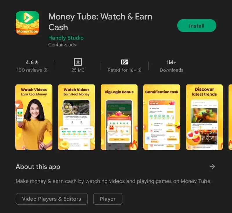 Money Tube aplikasi penghasil saldo DANA 2023 terbaru terbukti membayar